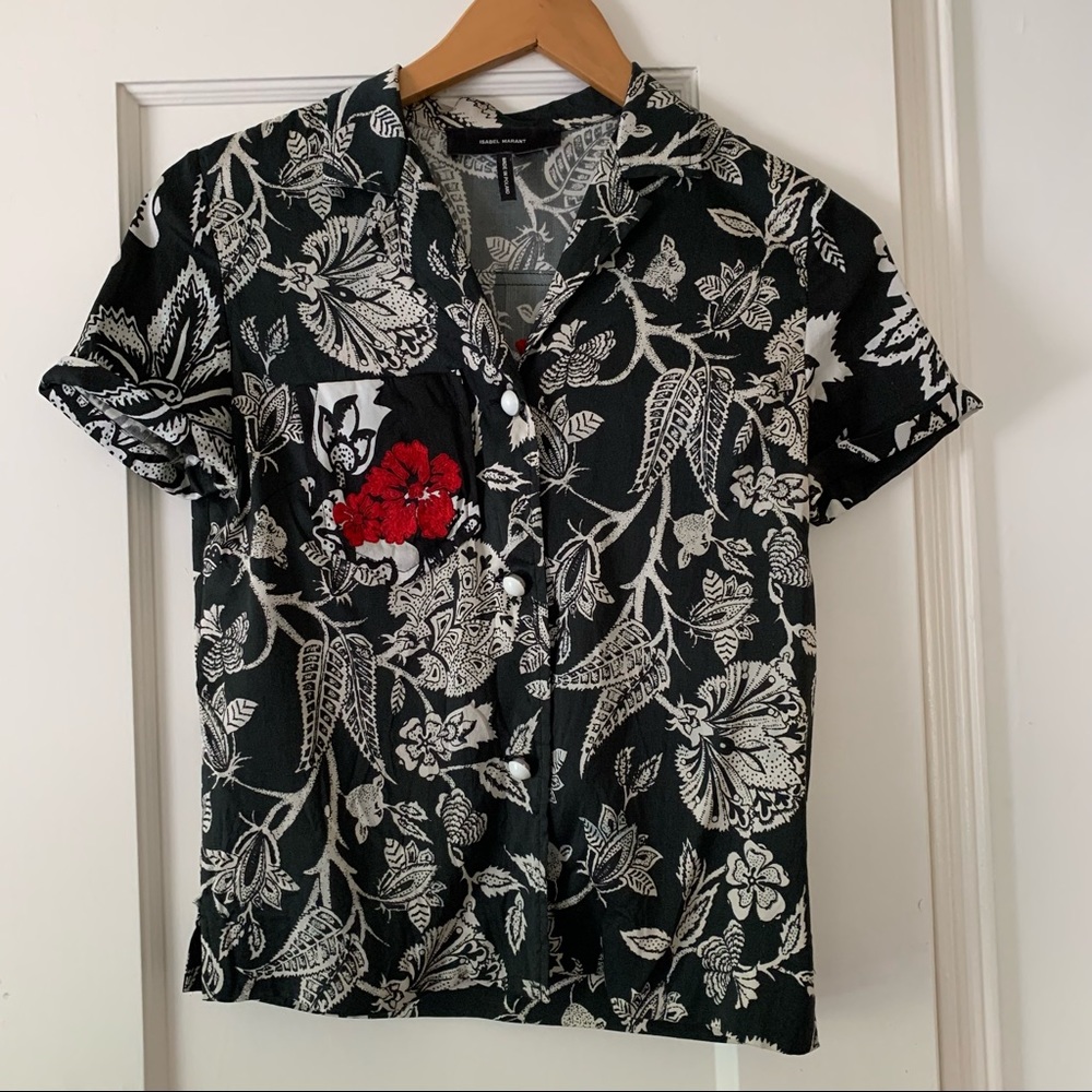 Isabel Marant Silk Hawaiian Shirt